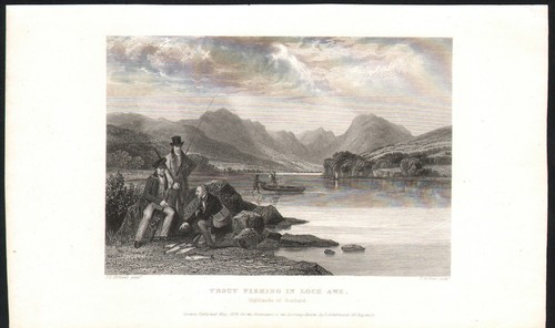 1839 gravure anglaise pêche - 1839,