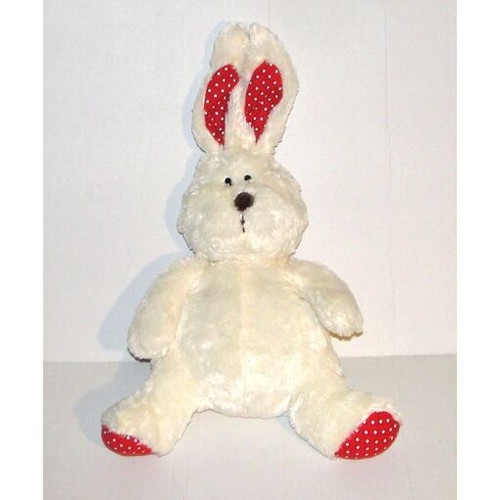 Doudou lapin blanc oreilles - blanc, et