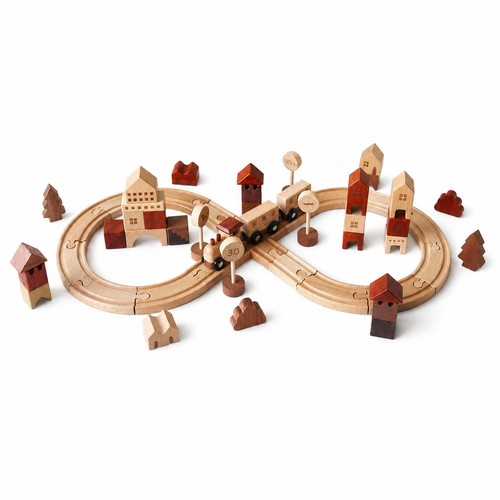 Circuit train bois - circuit,