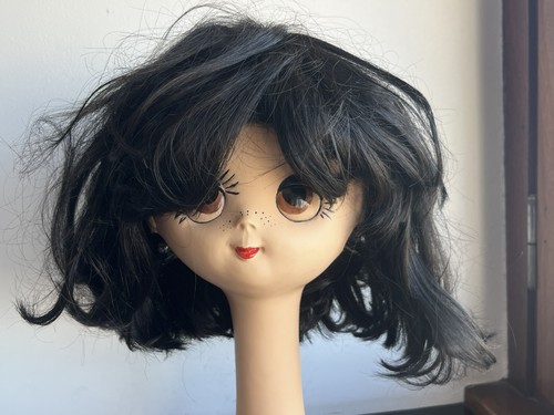 Perruque femme brun foncé - ,
