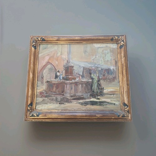 Antique painting oil canvas - antique, on