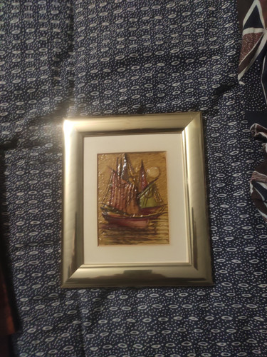 Ancien tableau huile vernis - tableau,