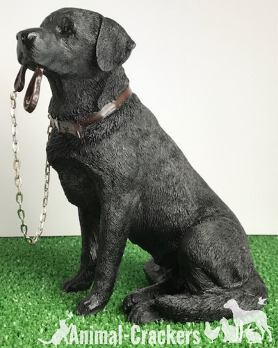 Labrador noir 18cm figurine - labrador,