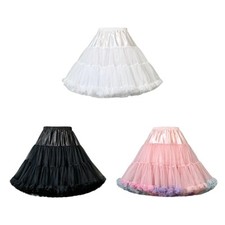 Jupe jupon courte pour femme, tutu, robe Lolita, robe de mariée