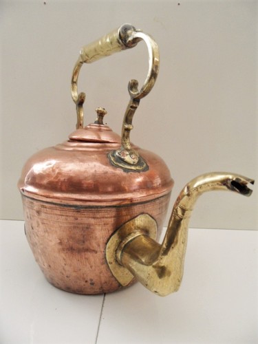 Ancienne bouilloire cuivre - bouilloire,
