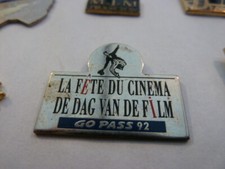    PIN'S CINEMA / FETE DU CINEMA DE DAG VAN DE FILM / GO PASS 92 / RARE