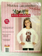 T-Shirt Fille Manches Longues Coton Taille 110/116 - Pull