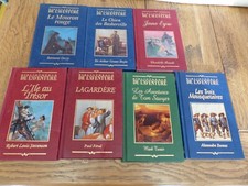 Lot 7 livres  Bibliothèque de l'aventure  Trois mousquetaires, Lagardère, ...