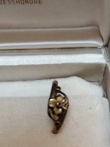 Bague plaquée avec - or,