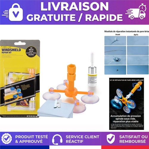 Kit réparation pare - kit, pare-brise