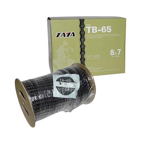 Chaine velo noir rouleau - 7/8v.,