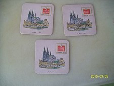 3 SOUS BOCK ADVERTISING STELLA ARTOIS BEER KOLN under glass advertising BEER