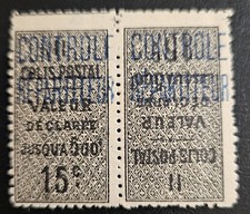 Algérie colis postaux Yt 8b variété neuf** tête-bêche cote 55€