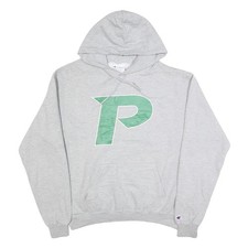 CHAMPION Hoodie Homme L Gris