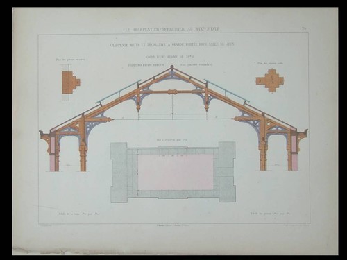 Pau charpente une - d'une, salle