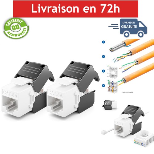 Prise rj45 cat6a - rj45,