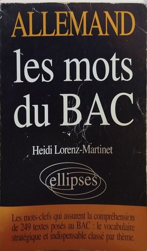 Les mots bac allemand - allemand, |