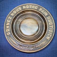 Plat assiette bois sculpté
