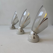 LOT 3 OLD INCLINED SCONCES 1950 VINTAGE OLD FRENCH LAMP