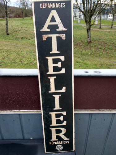 Plaque metal enseigne - , atelier