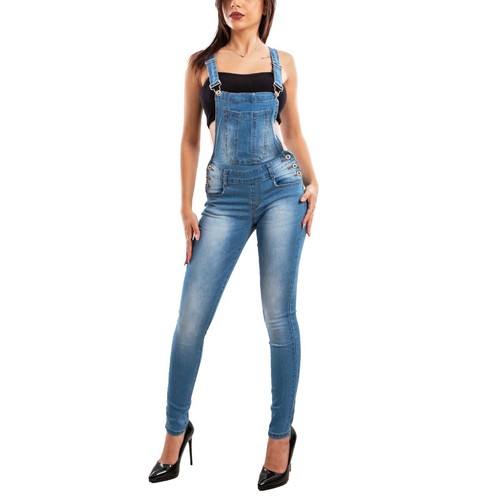 Salopette jeans femme overall - jeans,