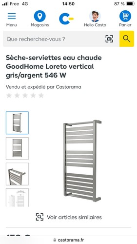 Sèche serviettes eau chaude - serviettes,