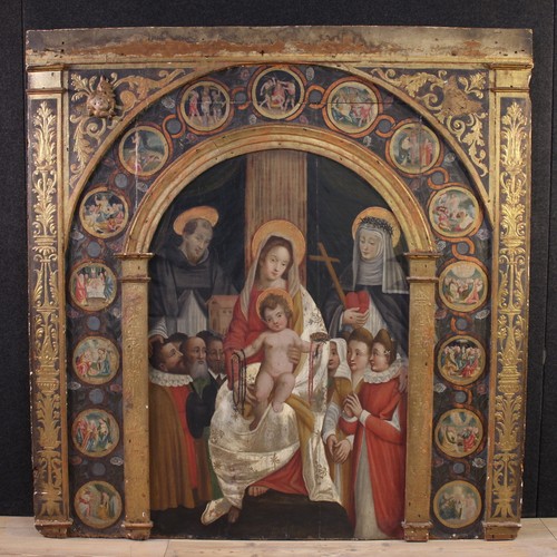 Peinture tempera sur - , panneau