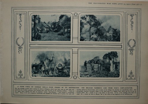 1915 wwi ww1 - impression, ferme