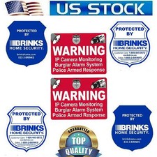 Home Surveillance Security Camera Video Stickers Warning Decal Outdoor
