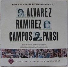 Alvarez Ramirez Campos Parsi Musica De Camara V1 ICP Puerto Rico NMINT