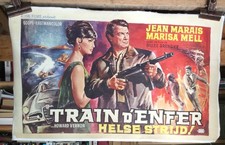 AFFICHE BELGE ENTOILEE  TRAIN