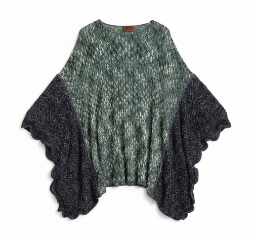 Missoni signature print poncho - signature,