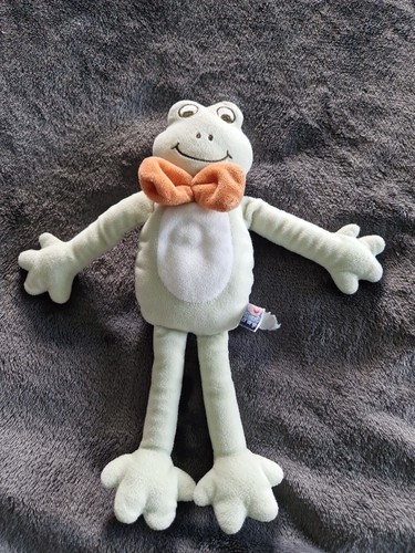 Doudou peluche grenouille vert - doudou,