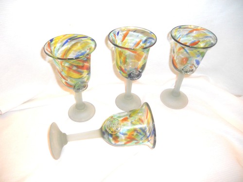 Fancy hand blown set 4 - blown,