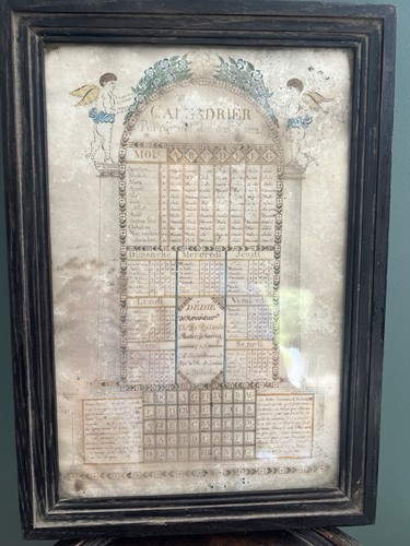 Calendrier perpétuel 1823 - perpétuel,