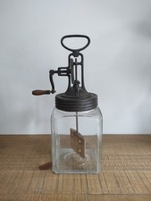 Antique SGDG Patented CERES Large Glass Butter Churn - Vintage