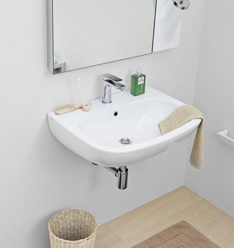 Lavabo suspendu colonne salle - lavabo, suspendu/colonne