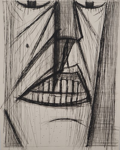Bernard buffet visage - bernard, :