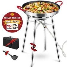 Nonstick Paella Pan, Stainless
