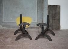 Chenets vintage, paire de