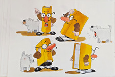 TARDI : dessin, croquis, au crayon/ stylo / aquarelle, original, non-signé