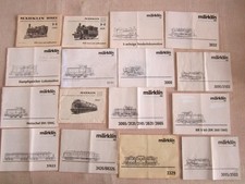 MARKLIN 16 manuels pour