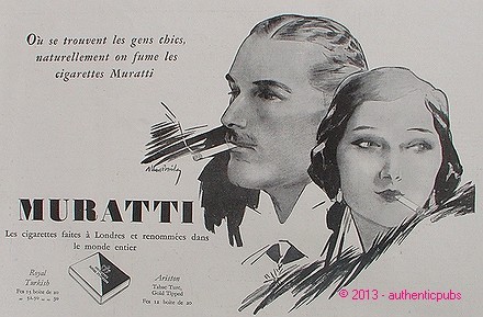 Publicite cigarettes muratti - publicite,