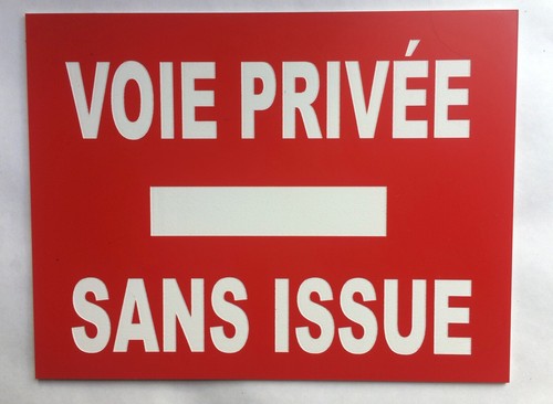 Plaque panneau voie privée - plaque,,