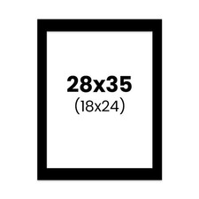 Passe-partout - Noir - 28x35cm