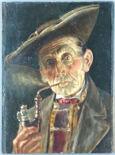Ancien tableau homme la - ancien,