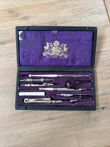 Ancienne boite compas - boite,