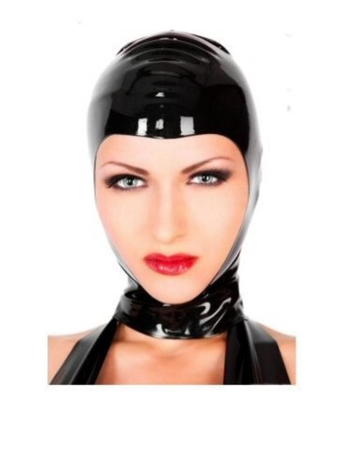 Cagoule latex masque in - ,