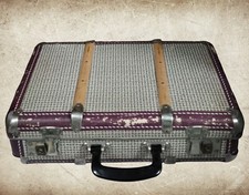 Valise vintage carton et bois