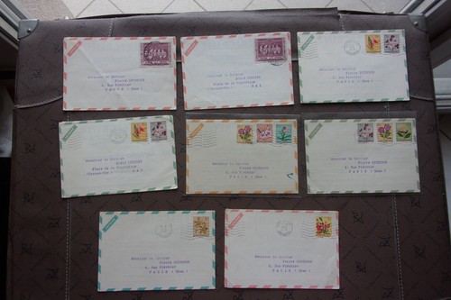 Congo 8 enveloppes - congo, (belges)